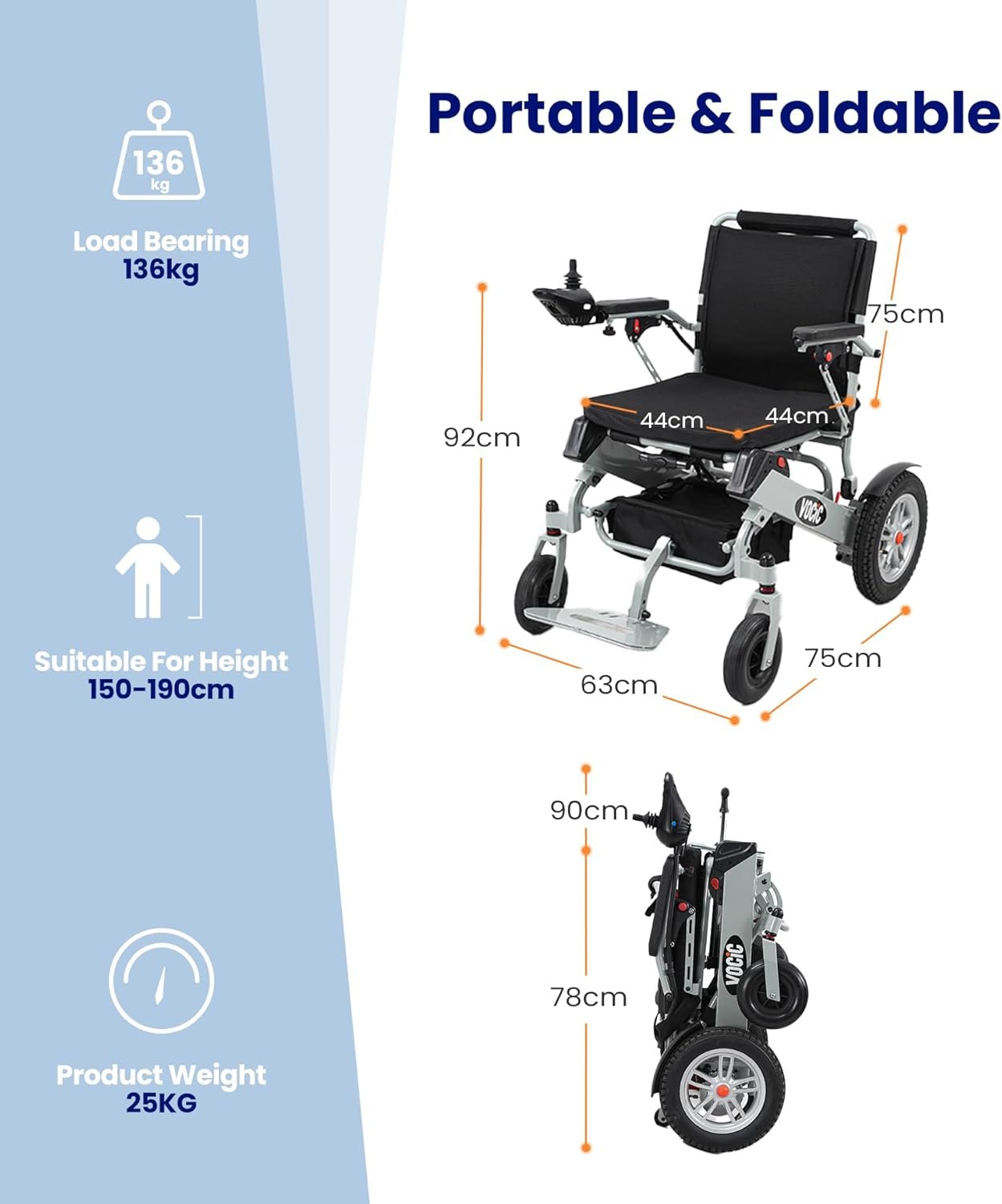 Vue de face - Design ergonomique